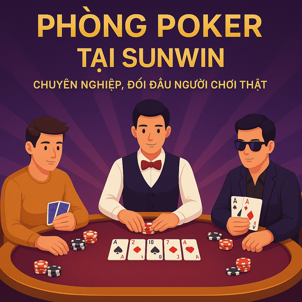 Phòng Poker tại Sunwin – chuyên nghiệp, đối đầu người chơi thật Phòng Poker tại Sunwin – chuyên nghiệp, đối đầu người chơi thật